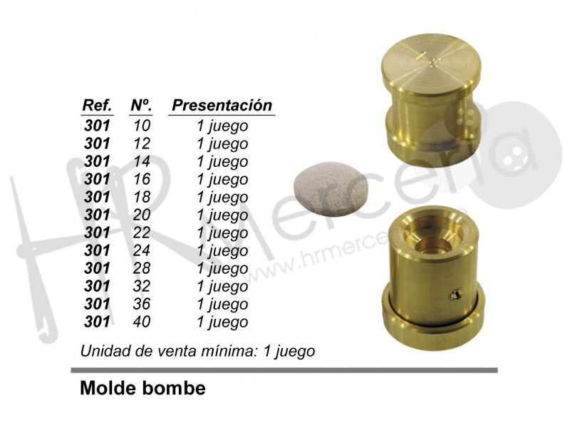 molde bombe modelo 301