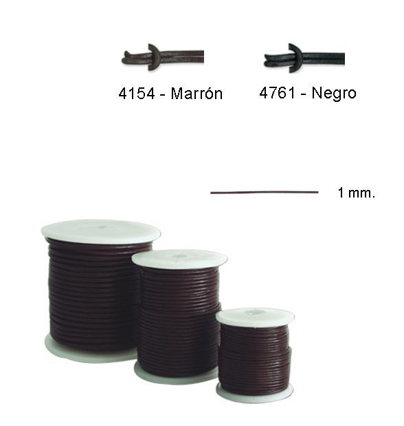 cordon 460420 cuero 1 mm pack 20 m