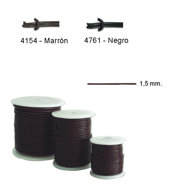 cordon cuero 460420 1,5 mm pack 20 m