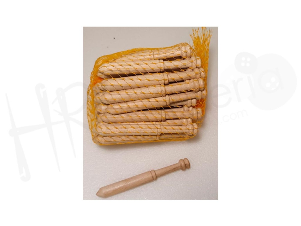 Bolillo tradicional acabado punta 10 cm pack 50 pz.