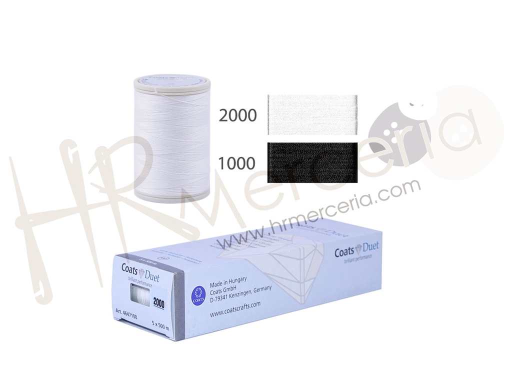 Coats Duet pack 5 bobinas de 200 m