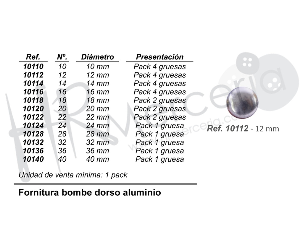 Fornitura bombe 10112 Nº12 pack 4 gross