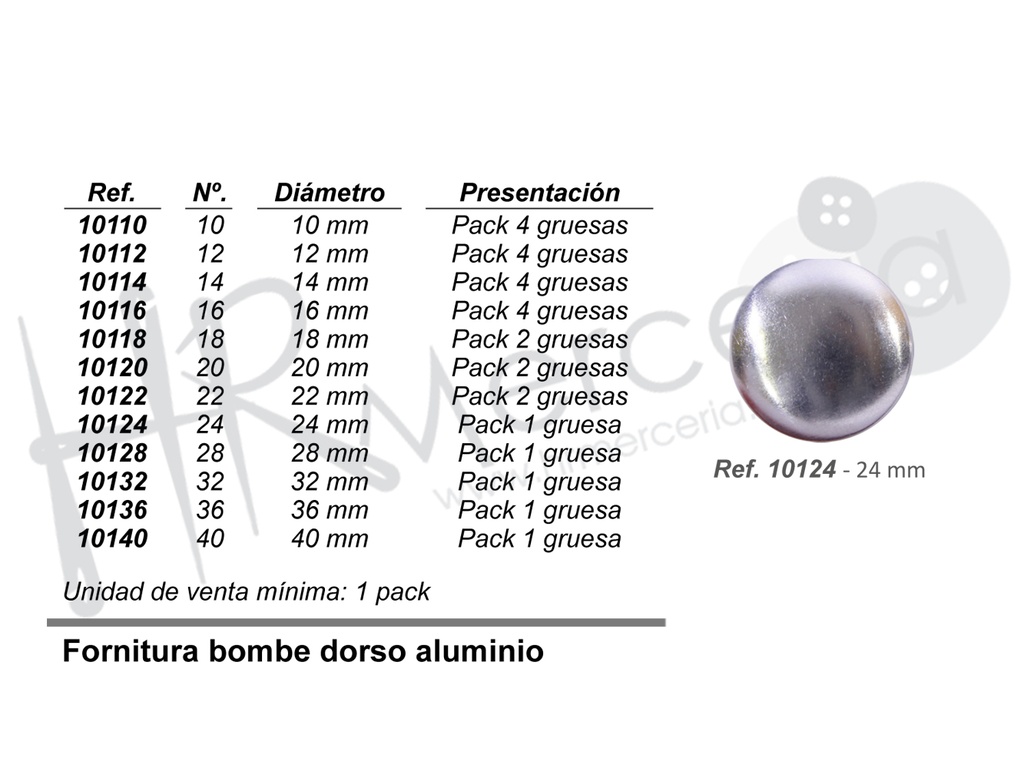 Fornitura bombe 10124 Nº24 pack 1 gross