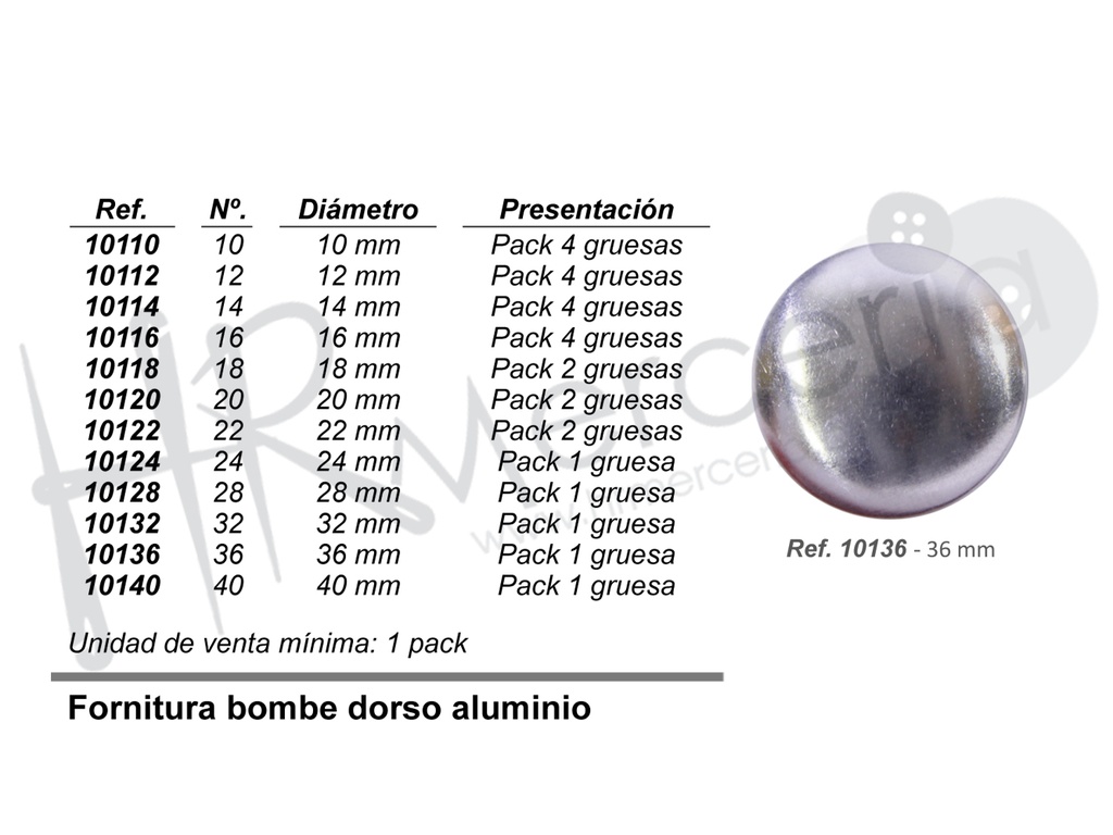 Fornitura bombe 10136 Nº36 pack 1 gross