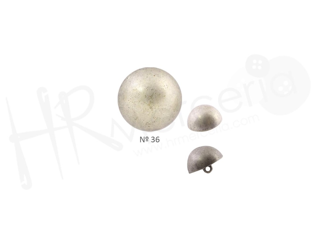 Boton esfera metal 20133 talla 36