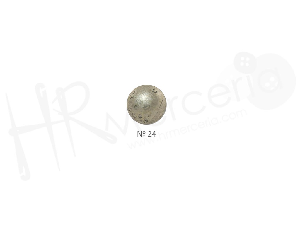 Boton liso metal 20222 talla 24