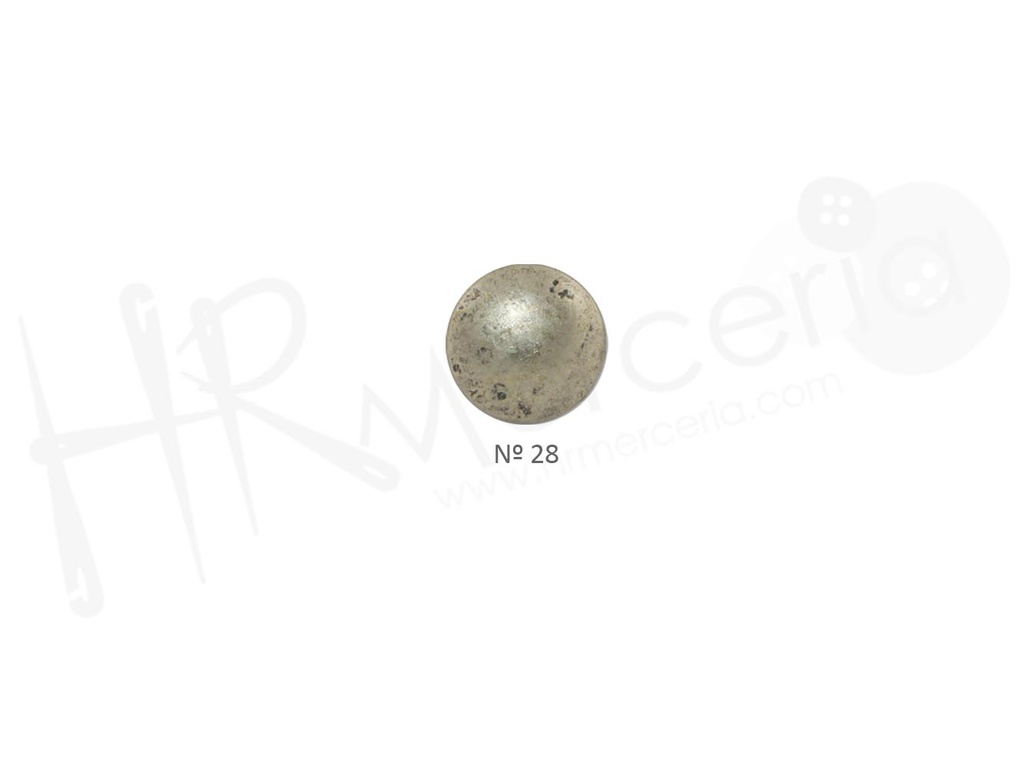Boton liso metal 20222 talla 28