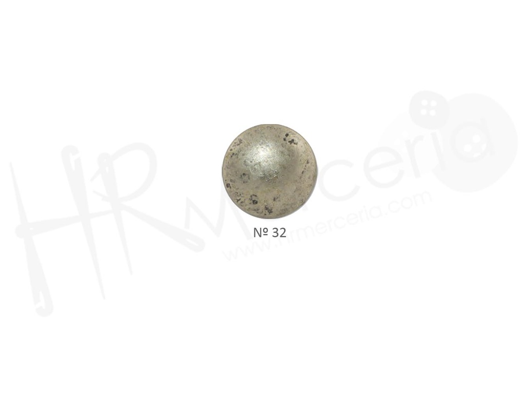 Boton liso metal 20222 talla 32