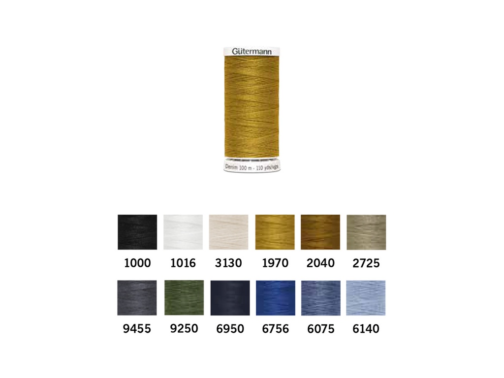 Gutermann Denim 100M caja 5 bobinas