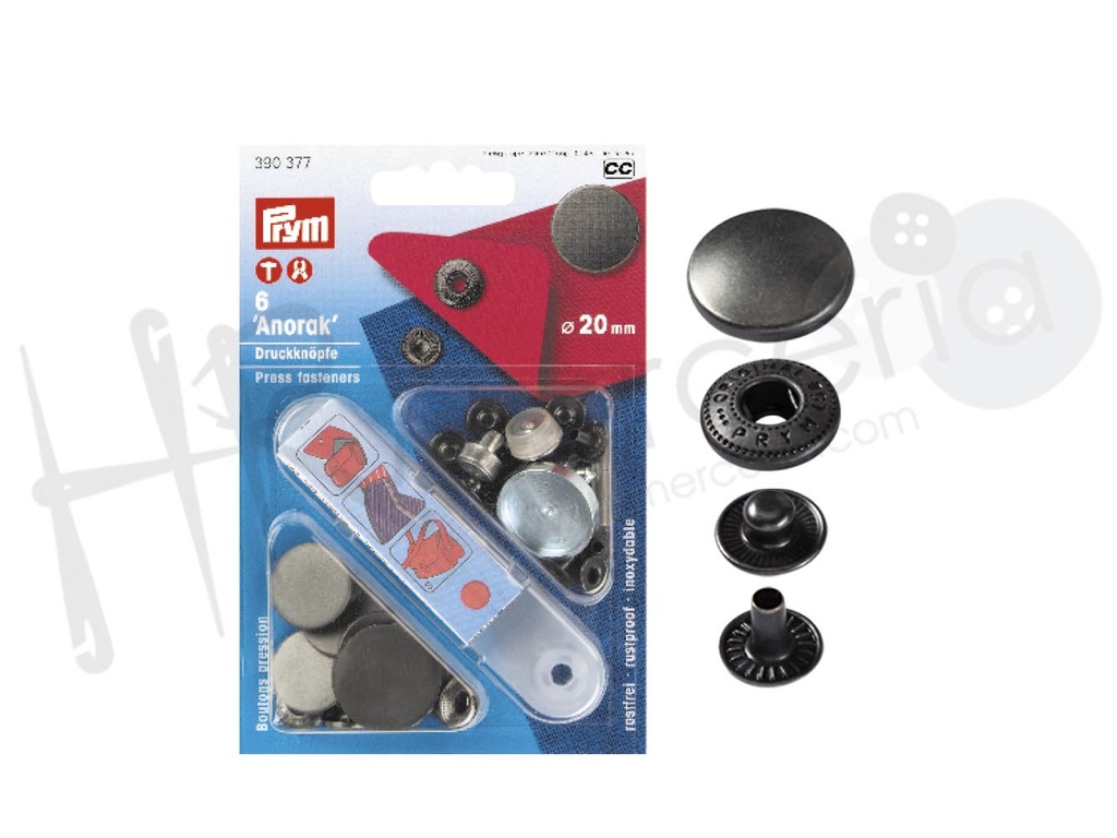 Boton 390377 presion 20mm Lt viejo mate