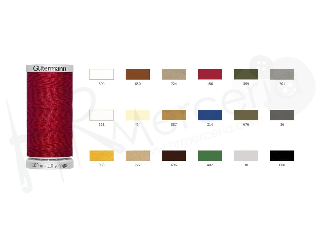 Gutermann Extra fuerte M782 pack 5 bob 100m
