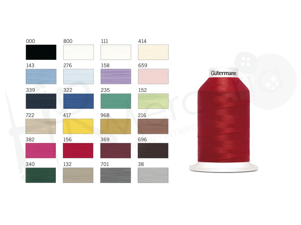 Hilo remallar Gutermann Bulky 1000 M 5 pz