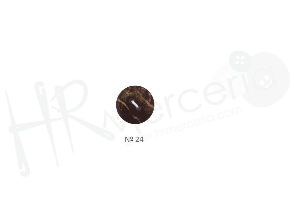Boton coco natural 2 agujeros 98200 talla 24