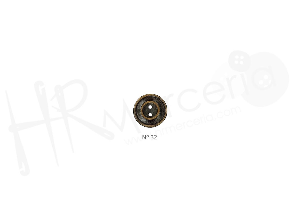 Boton madera envejecida 911518 talla 32