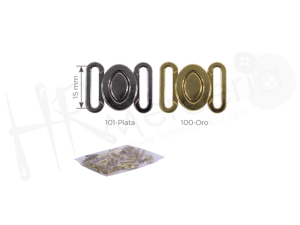 Broche ancho 15 bikini 581405 pack 20 pz
