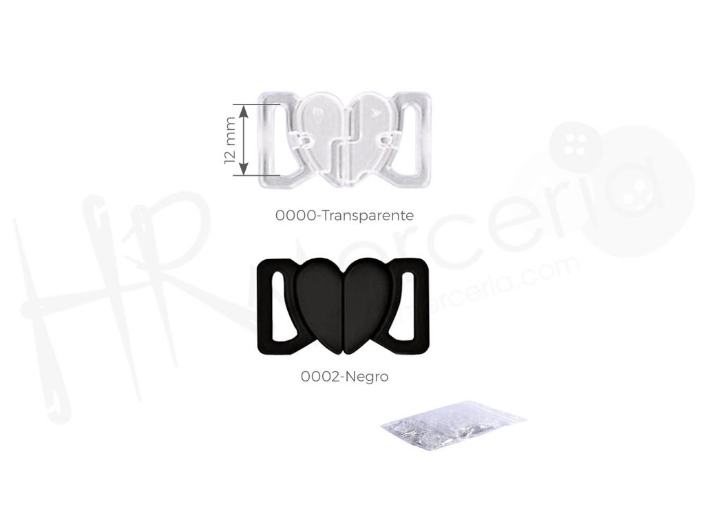 Broche ancho 12  baño pack 10 pz