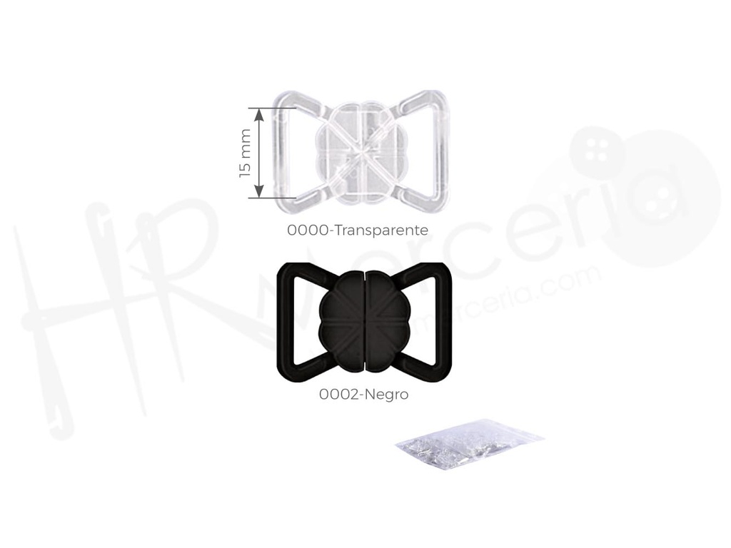 Broche ancho 15 baño pack 10 pz