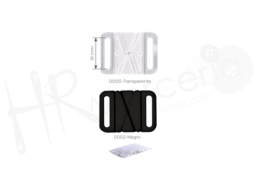 Broche ancho 18 baño 581321 pack 10 pz