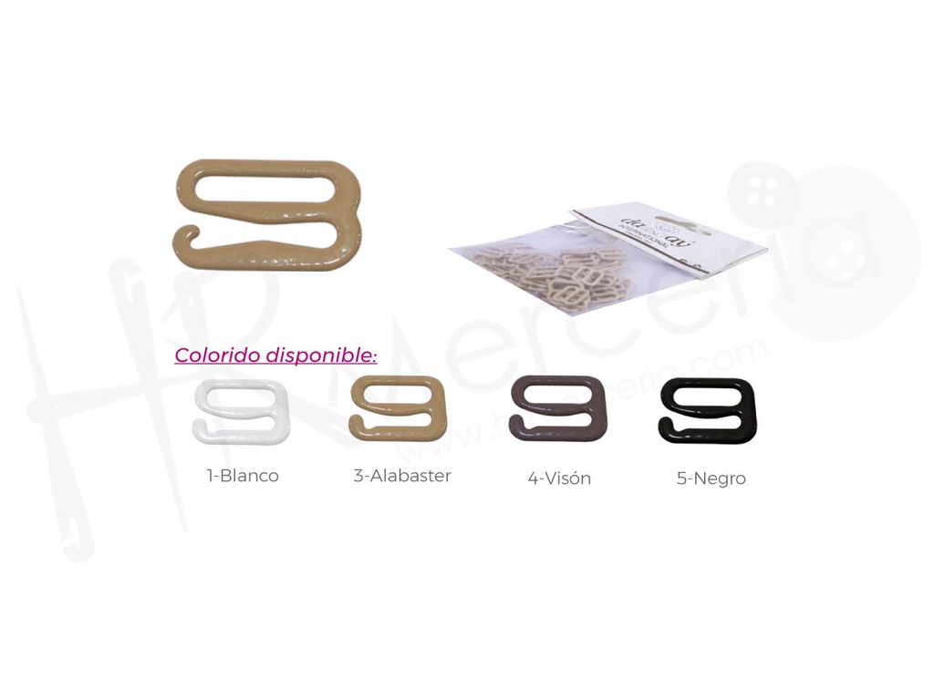 Fornitura corsetera enganche MA6915M metal 50 pz
