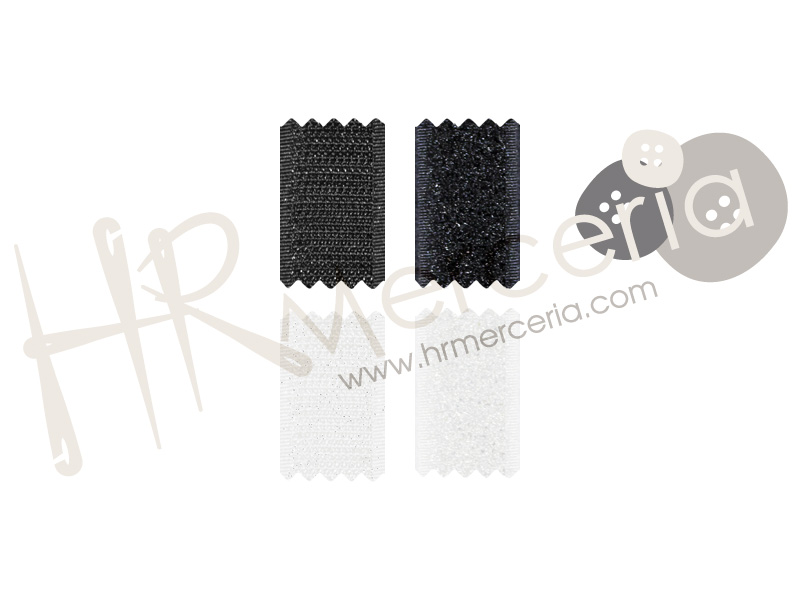 Velcro Hook+Loop 20 mm adhesivo caja 25 m