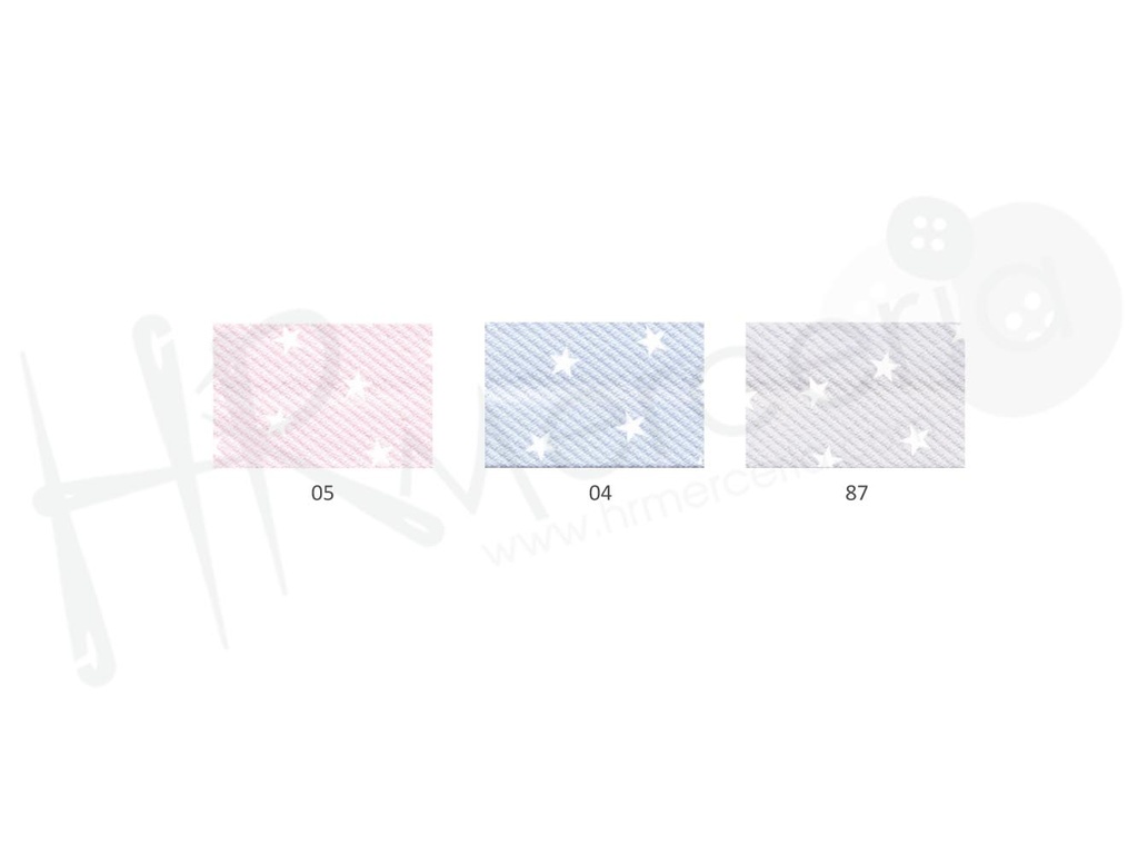 Bies fantasia estrellas 6504 ancho 20 mm pza 20 mts