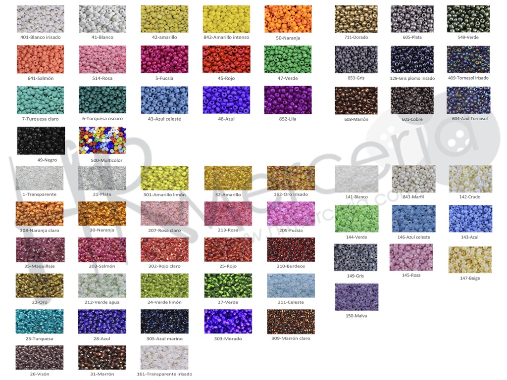 Tubo rocalla Nº8 19926 pack 10 grms