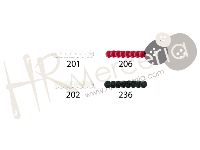 Lentejuela cubeta 6 mm 30141 solid 50 m