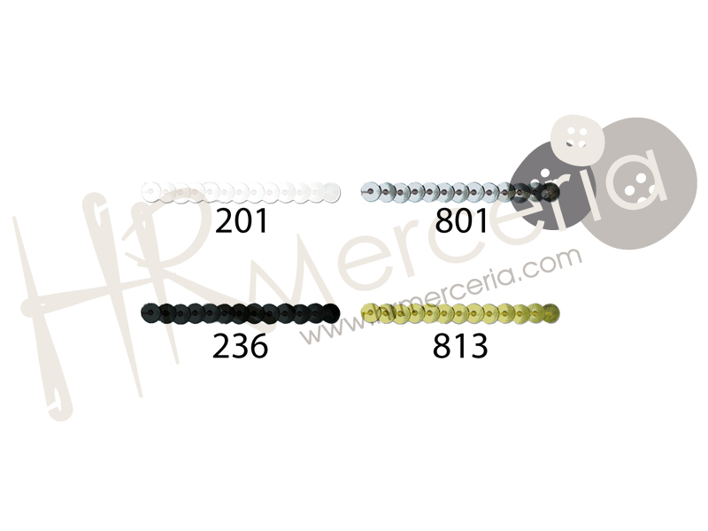Lentejuela plana 30142 4 mm 50 m