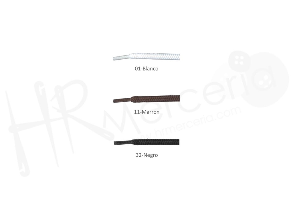Cordon calzado redondo grueso 180 cm