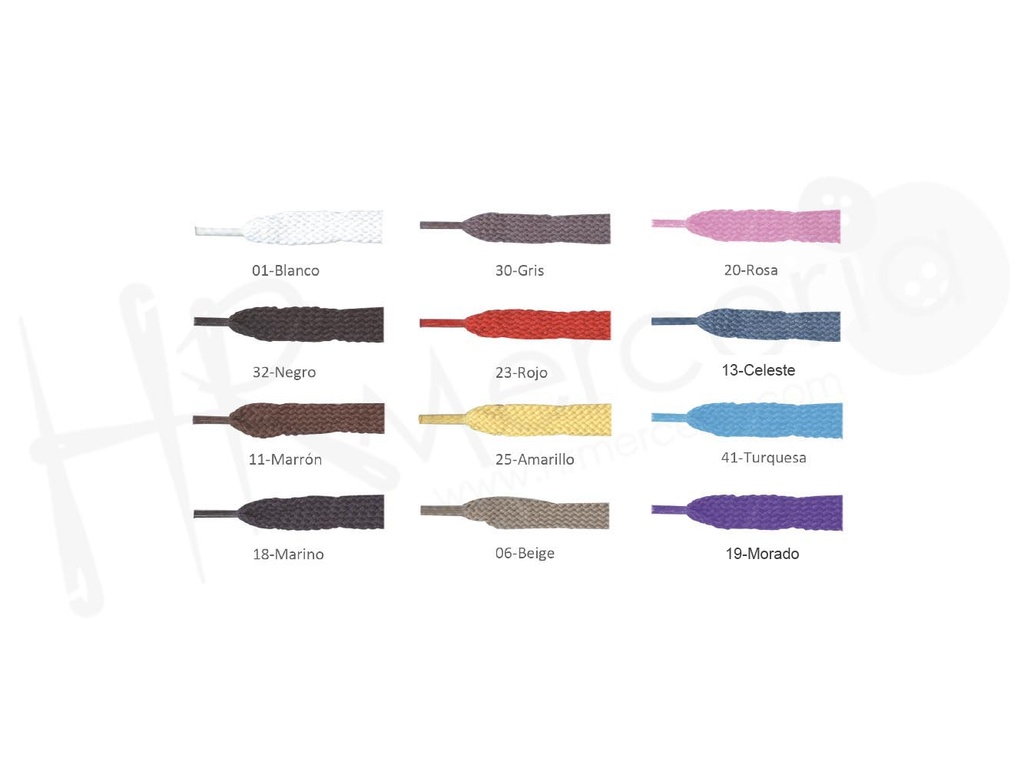Cordon calzado plano 75 cm