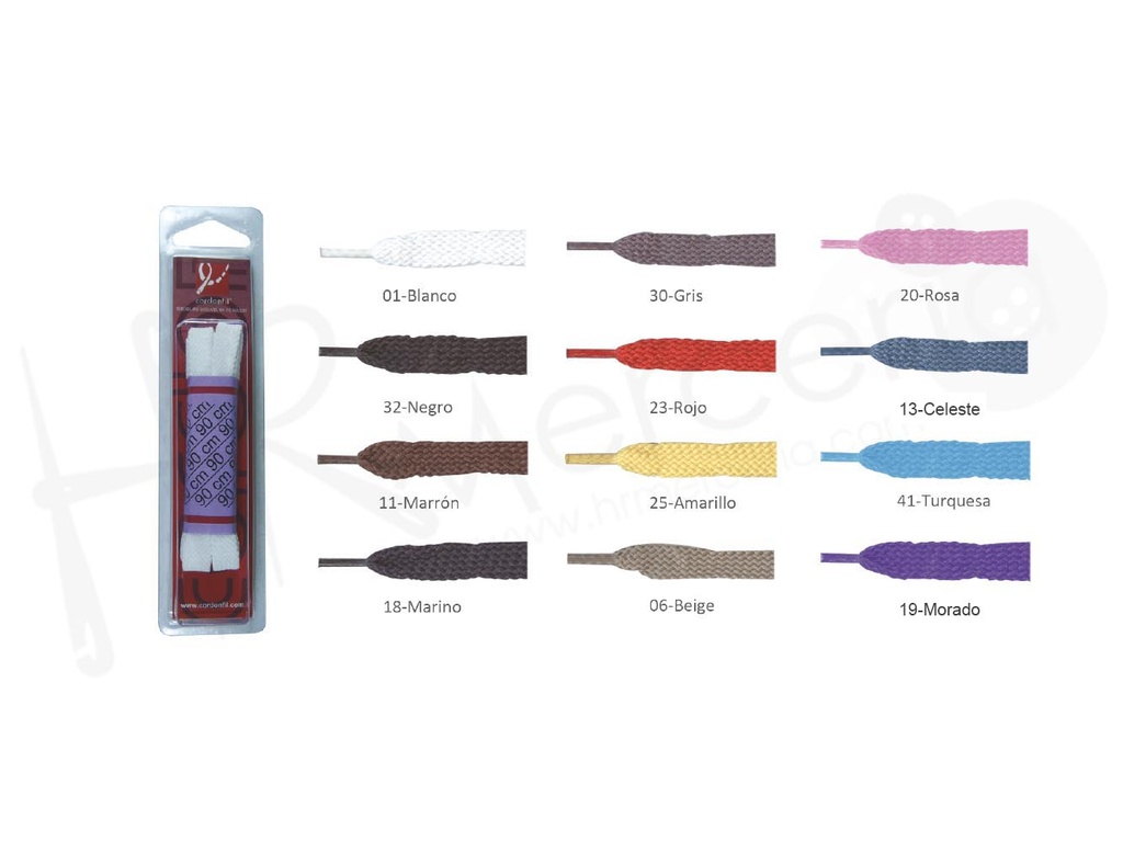 Cordon calzado plano 90 cm