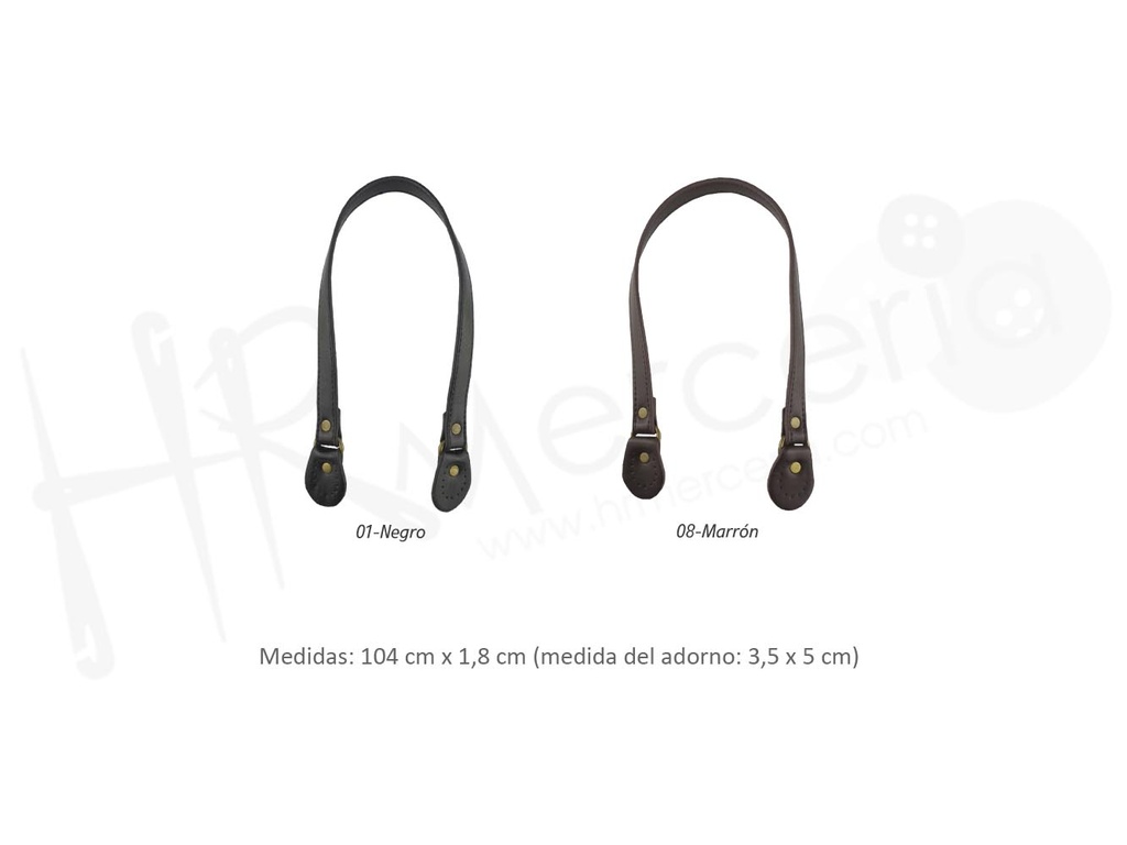 Asa bolso polipiel 60 cm MC0102 2 uds.