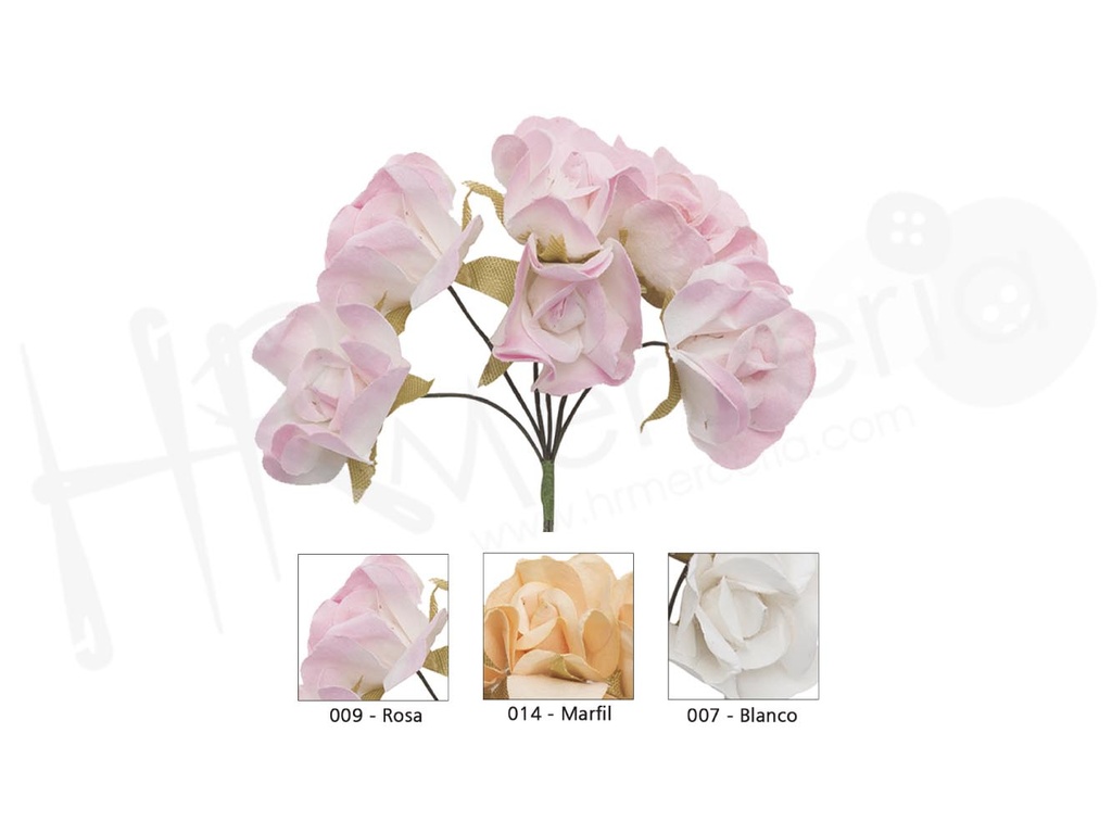 Pomo flor CM4014 Pack 12 pomos