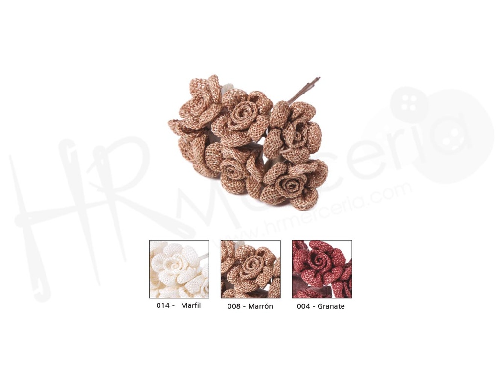 Pomo flor CM4021 Pack 12 pomos