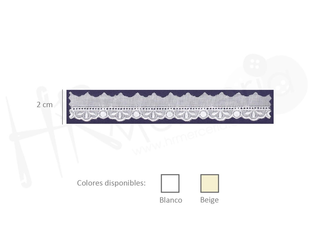Tira batista 100% algodon 22974