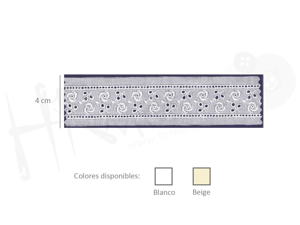 Tira batista 100% algodon 22995