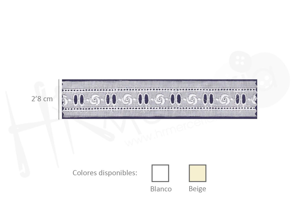 Tira batista 100% algodon 22997