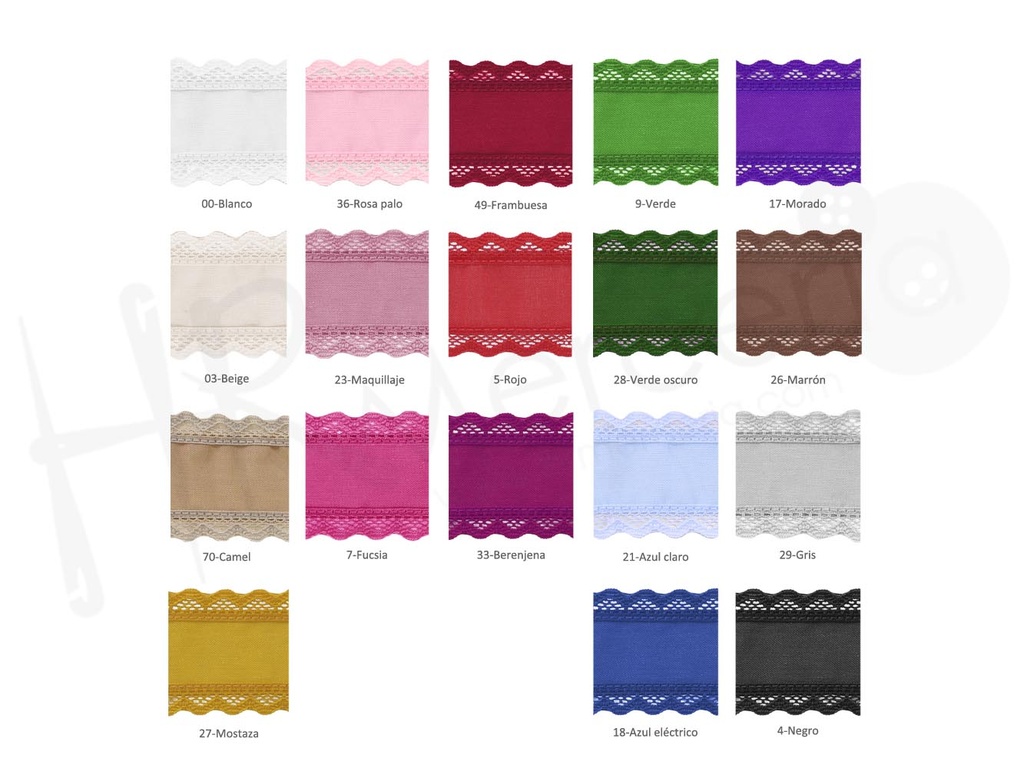 Entredos ribete puntilla nylon 264761