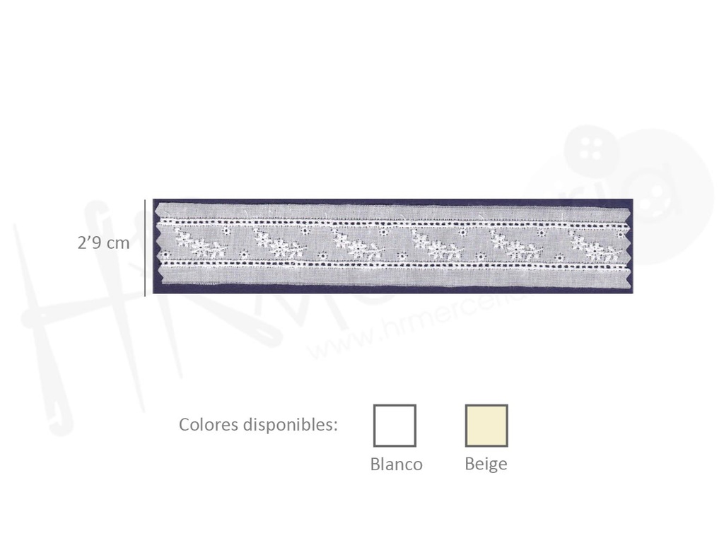 Tira batista 100% algodon 28364
