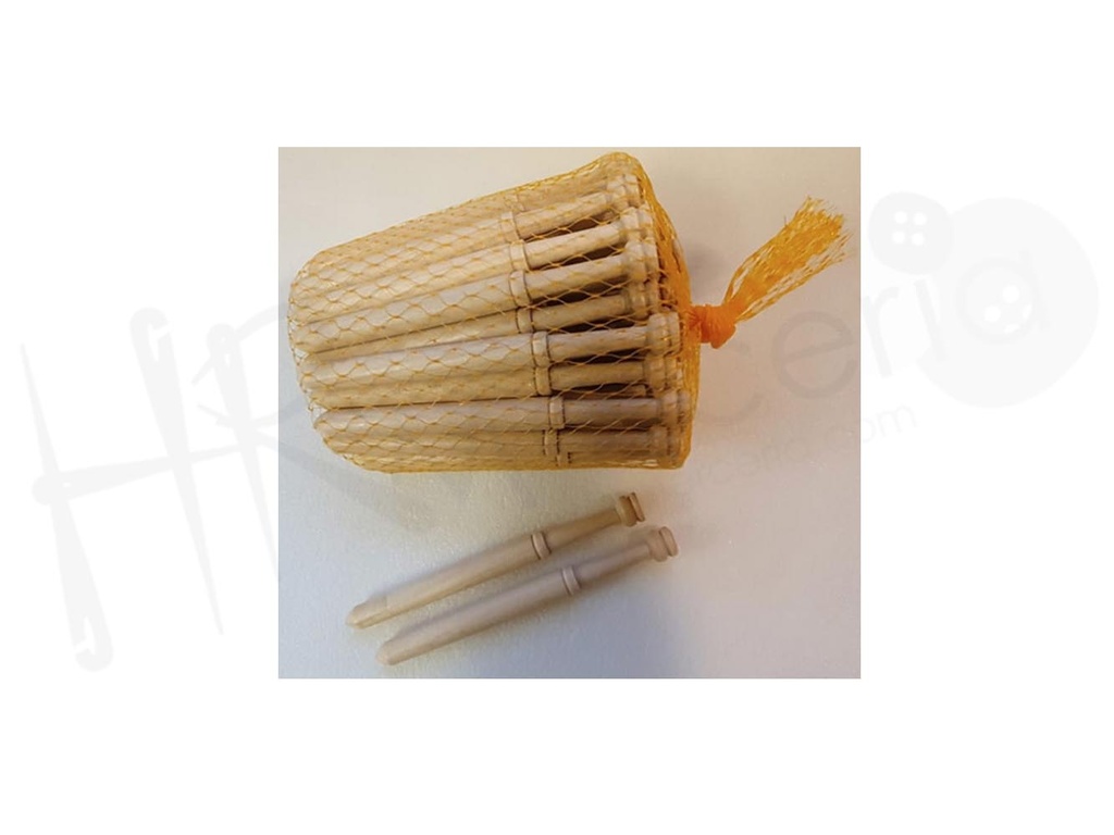 Bolillo tradicional acabado punta 14 cm pack 50 pz.