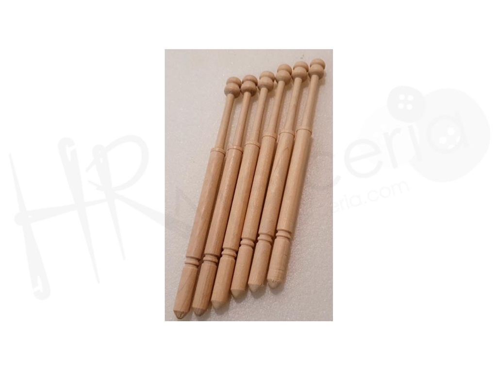 Bolillo tradicional delgado acabado punta 14 cm pack 50 pz.