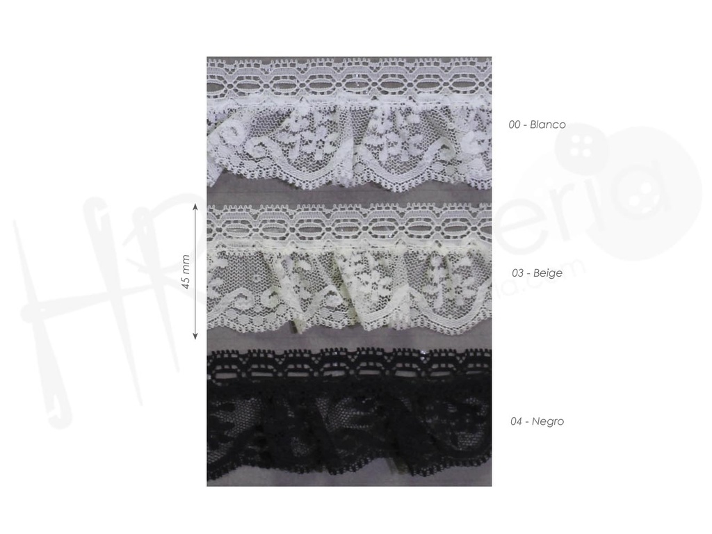 Puntilla fruncida 5334/40