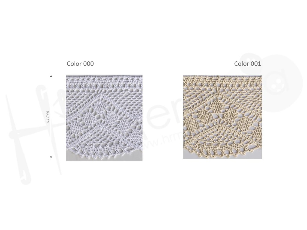 Puntilla bolillo 100% alg. reprocesado 672-3