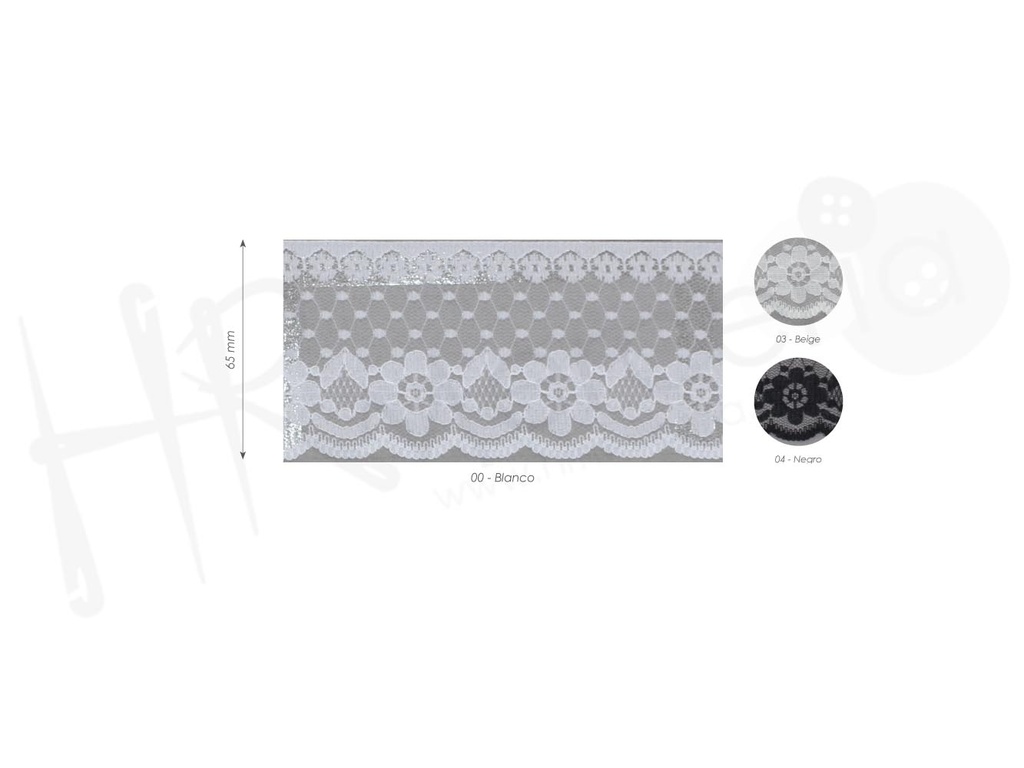 Puntilla lisa nylon 7060