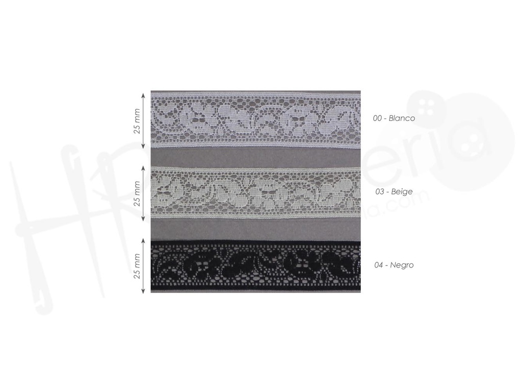 Puntilla lisa nylon 7099