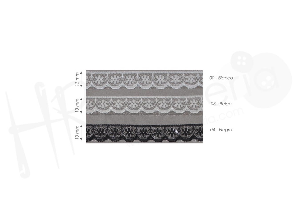 Puntilla lisa nylon 7134