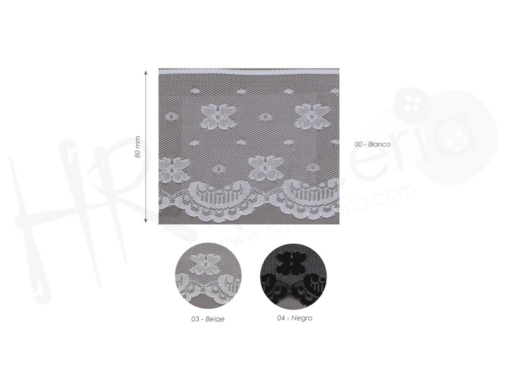 Puntilla lisa nylon 72066