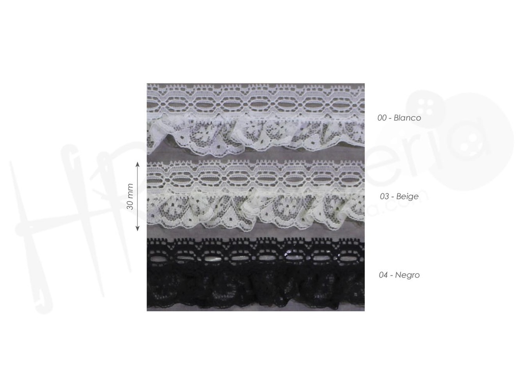 Puntilla fruncida 7211/40