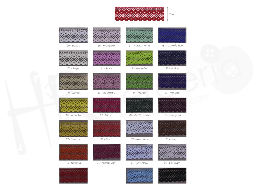 Puntilla nylon 72259
