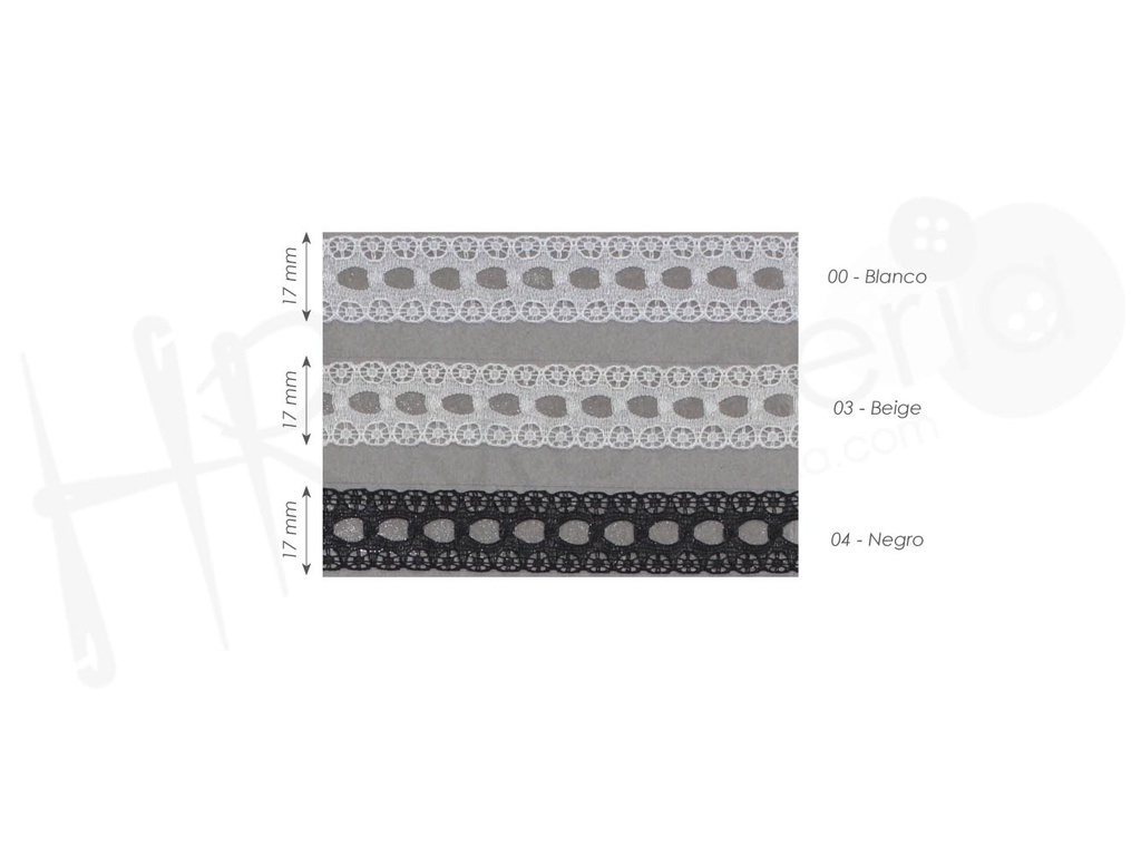 Puntilla lisa nylon 7242
